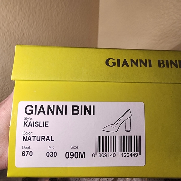 Gianni Bini Kaislie Heel Tan with Black Spots Suede. - Picture 8 of 8